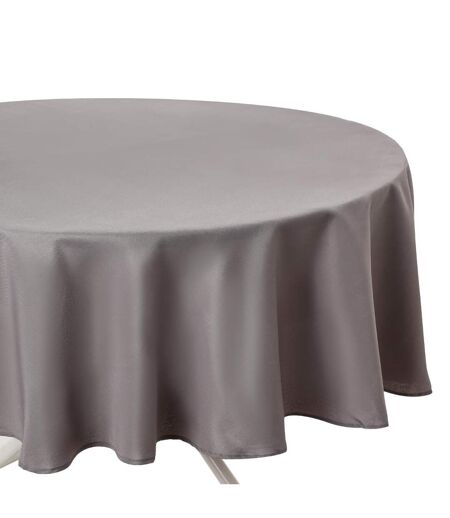 Nappe Antitache Ronde Unie 180cm Gris