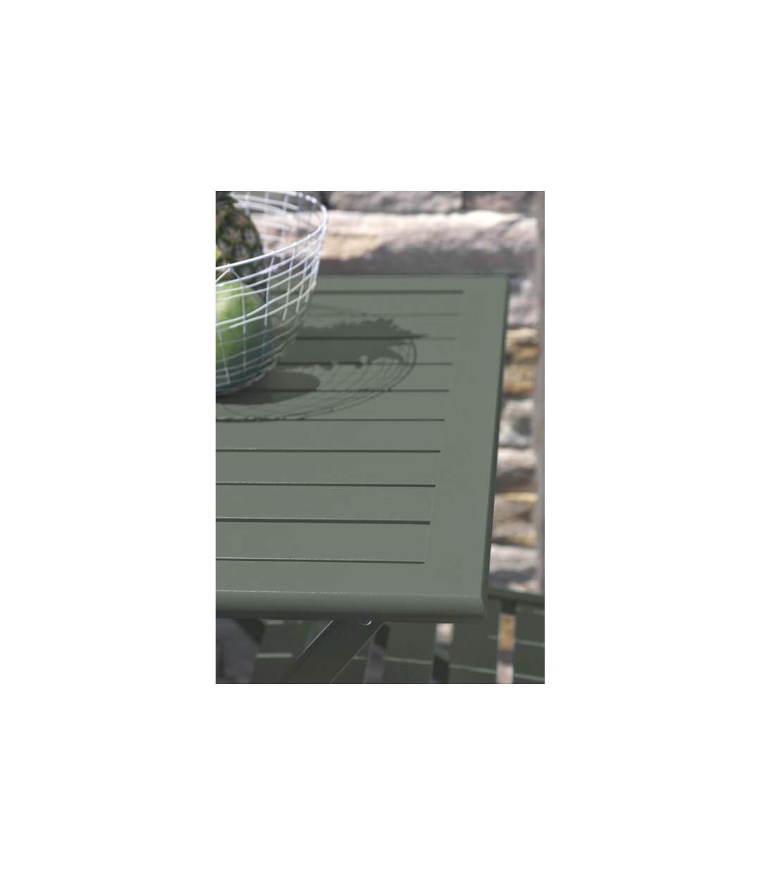 Table de Jardin Pliante Marius 70cm Kaki-2