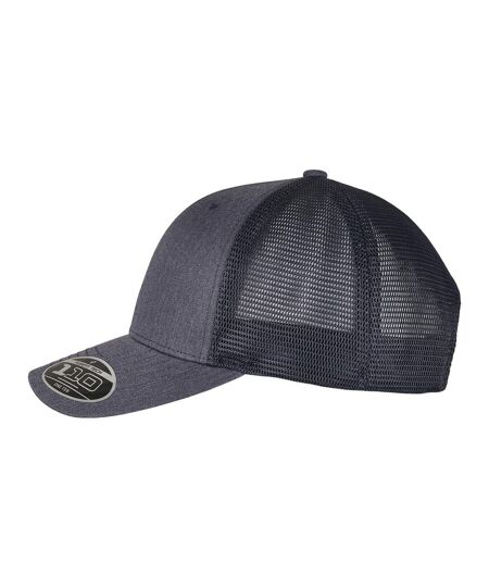 Unisex adult trucker cap heather/navy Flexfit