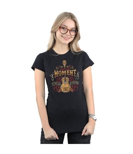 Disney - T-shirt COCO LAND OF THE DEAD - Femme (Noir) - UTBI14354