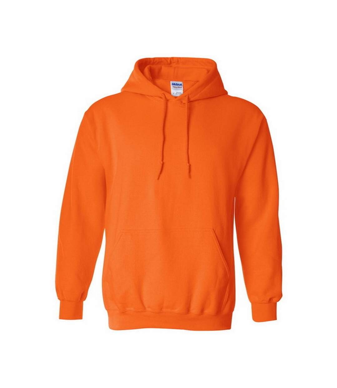 Sweatshirt à capuche unisexe orange néon Gildan