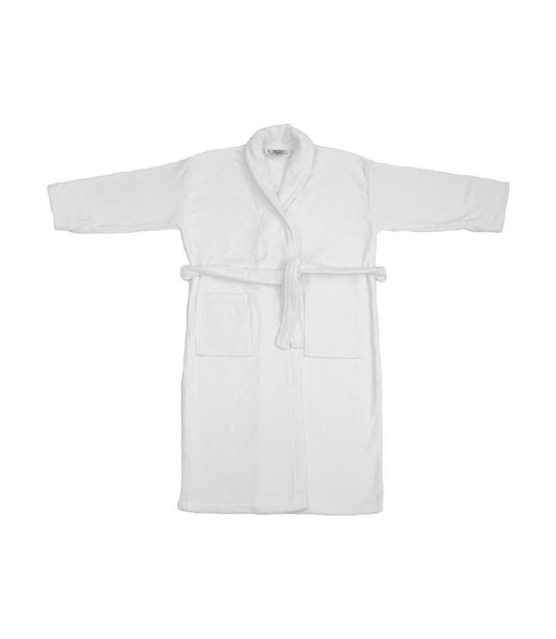 Peignoir coton velours unisexe - TO3523 - blanc