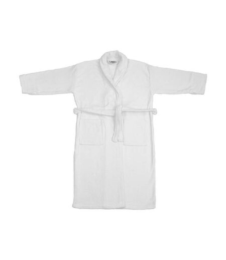 Peignoir coton velours unisexe - TO3523 - blanc