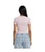 Womens/ladies Star Print Slim T-shirt Lilac Guess-4