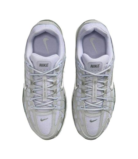 Womens/ladies P-6000 Leather Chunky Sole Trainers Ghost Nike