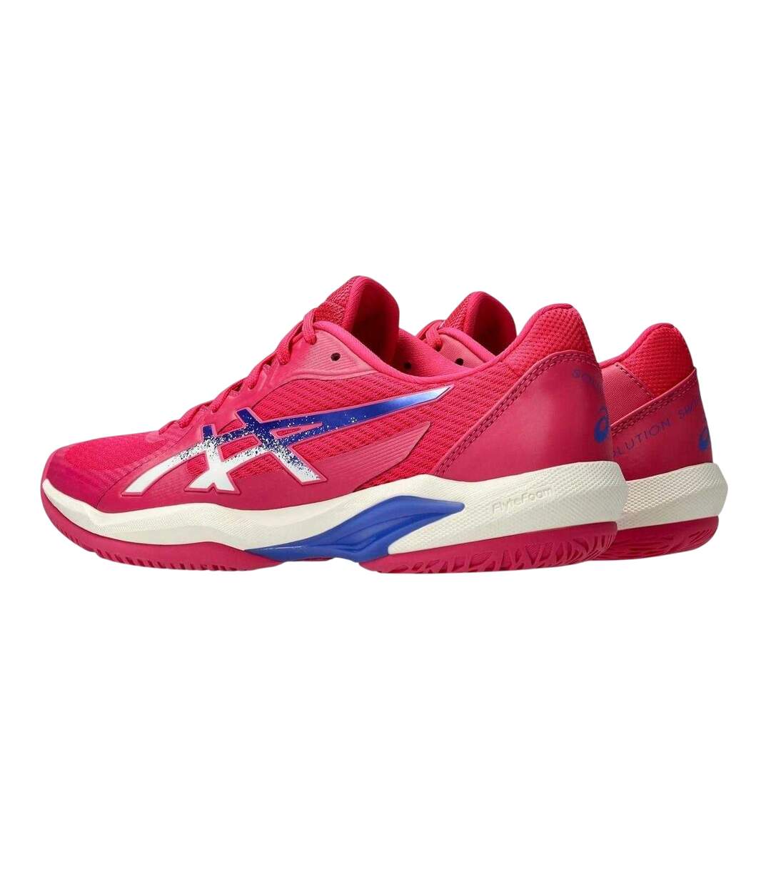 Chaussures De Tennis Solution Swift Ff Femme Rose Vif Cobalt Foncé Asics-2