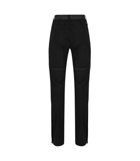 Womens/ladies mountain zip-off trousers black Regatta