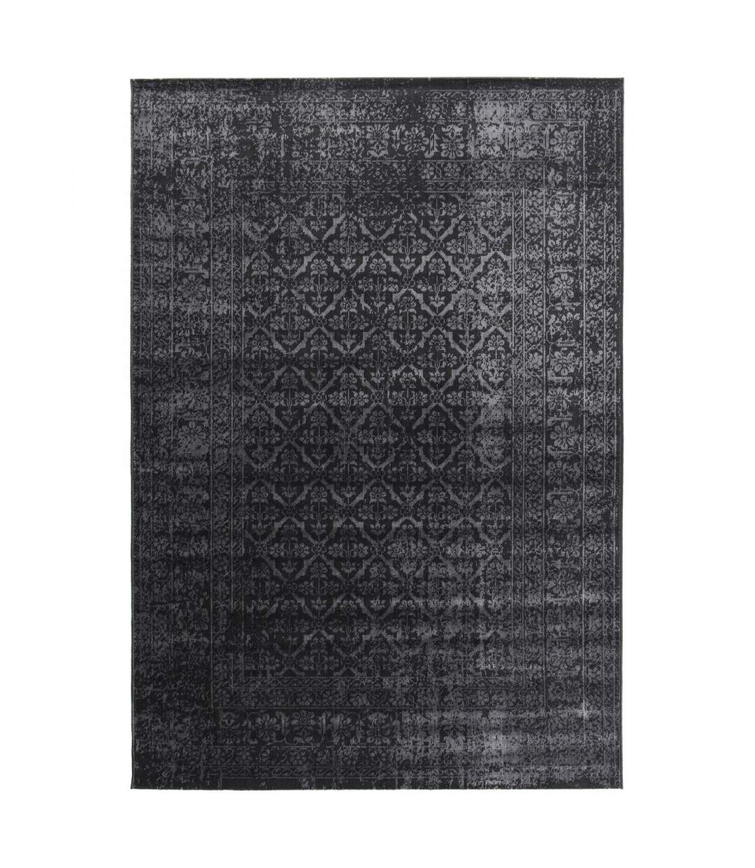 Tapis salon et chambre tissé motif faux uni NITOU 3