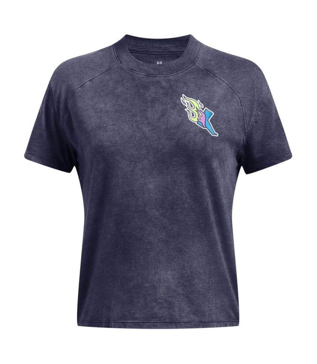 Womens/ladies Launch Short-sleeved T-shirt Blue Under Armour-1