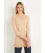 Pull tunique chiné long col V avec laine-1