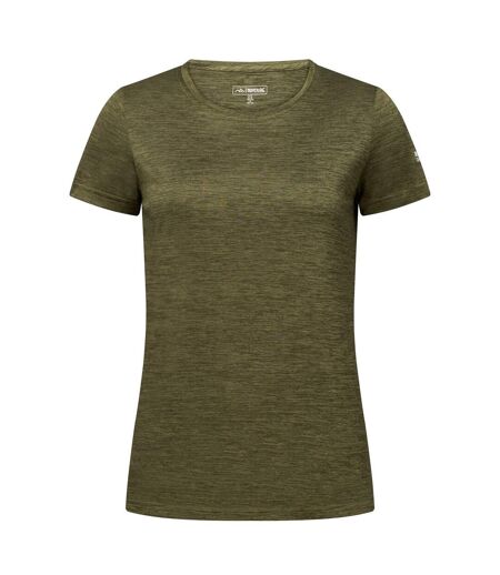 T-shirt Manches Courtes Josie Gibson Fingal Edition Femme Kaki Foncé Regatta