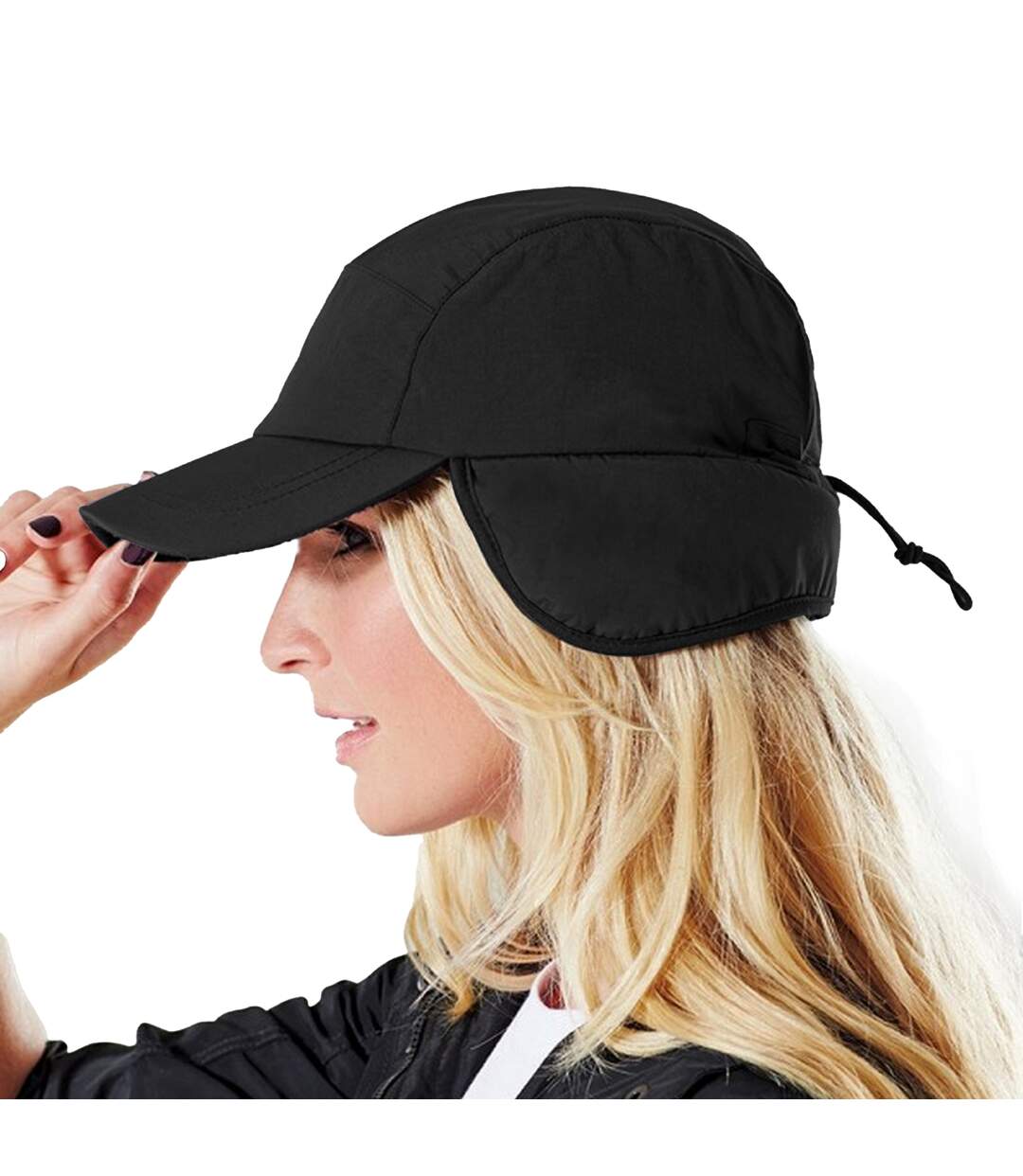 Casquette imperméable et respirante adulte unisexe noir Beechfield-2