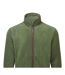 Veste polaire artisan homme vert kaki foncé / marron Premier-2