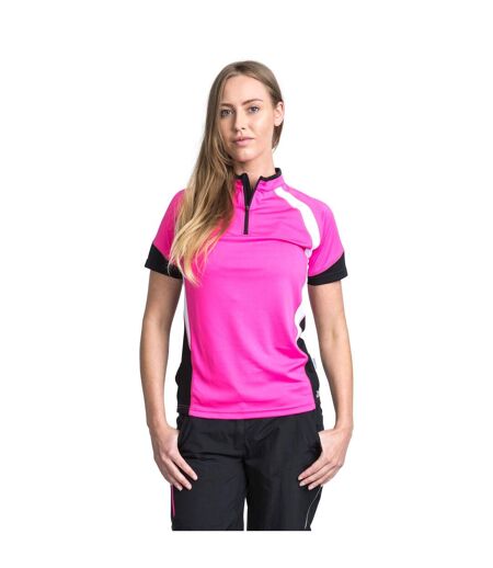 Trespass Womens/Ladies Harpa Short Sleeve Cycling Top (Pink Glow) - UTTP3415