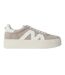 Womens/ladies Opponent Leather Trainers Grey Steve Madden-1