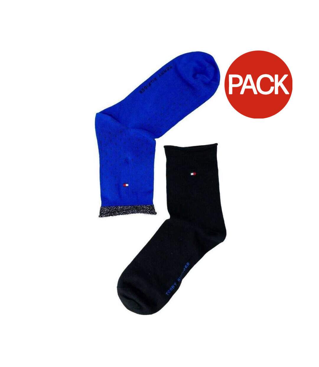 Chaussettes Motif/style À Pois Femme Noir Bleu Tommy Hilfiger-1
