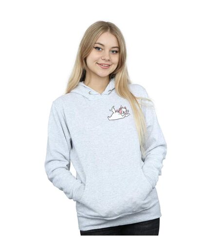 Disney - Sweat à capuche ARISTOCATS MARIE SWEET BACKSIDE BREAST PRINT - Femme (Gris sportif) - UTBI5573