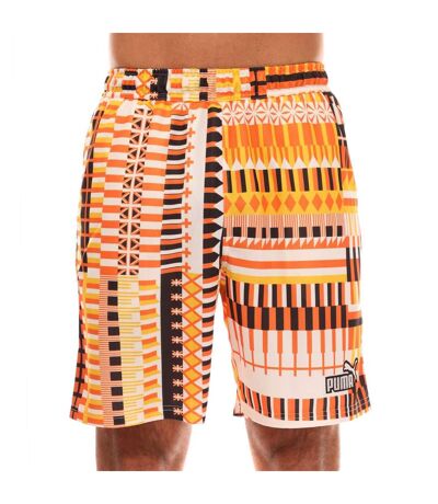 Mens Fanwearcapsule Football Shorts Orange Black White Puma