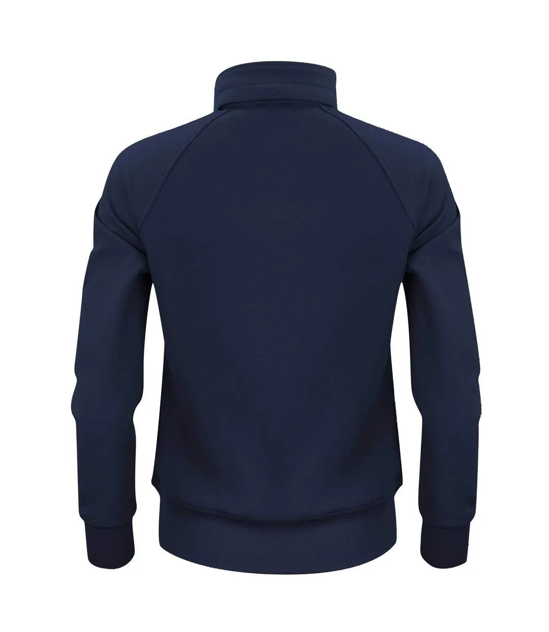 Womens/ladies Jog Sweat Jacket Navy Printer-2
