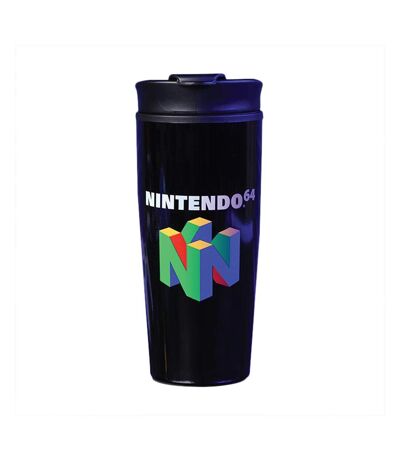 Nintendo - Mug de voyage N64 (Noir / Vert / Bleu) (Taille unique) - UTBS2312