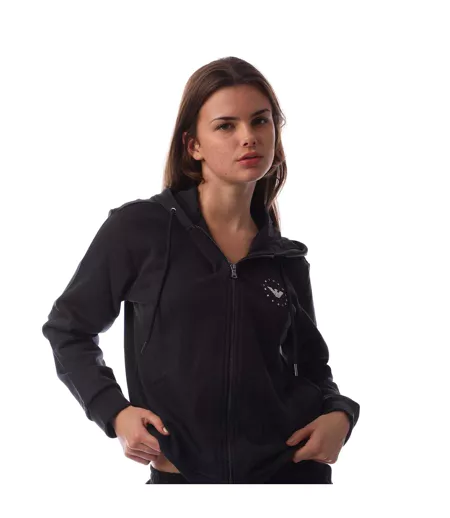 Veste À Capuche Femme Bleu Marine Emporio Armani