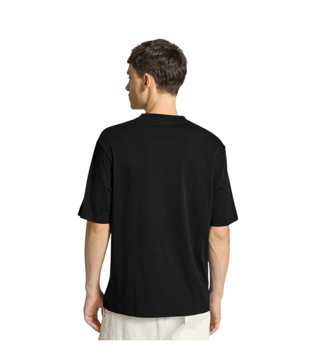 T-shirt Manches Courtes Motif/style Soleil Nugix Homme Noir Hugo-3