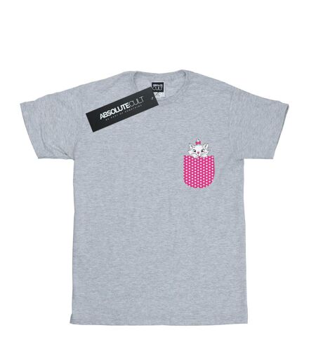 Disney Aristocats Marie Chest Coton Boyfriend T-Shirt Femme/Dames (Gris sportif) - UTBI16907