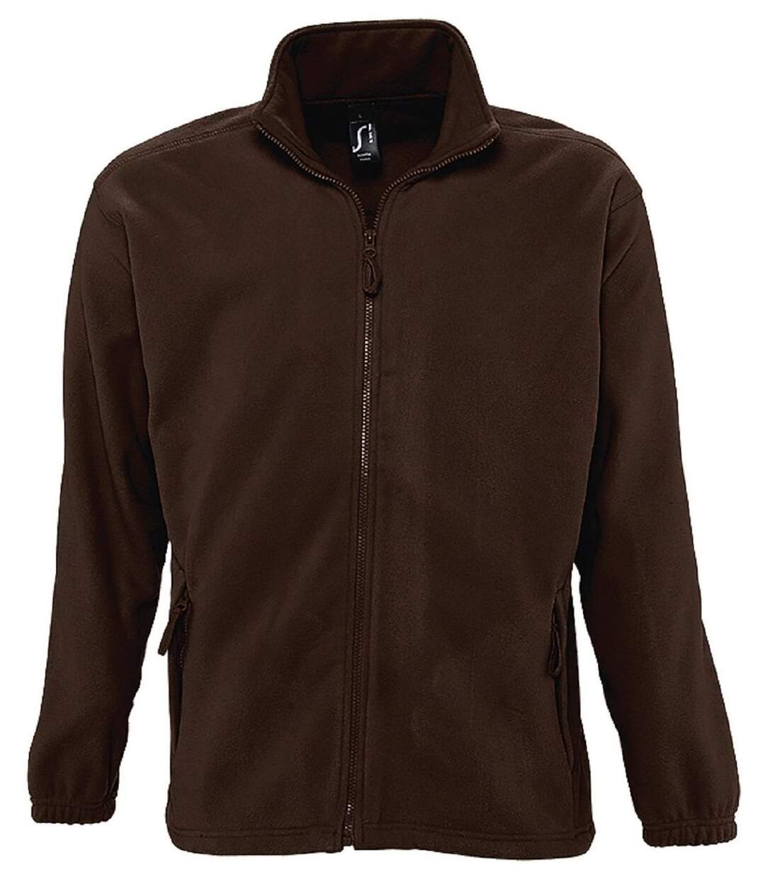 Veste polaire zip intégral - 55000 - marron chocolat