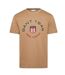 Mens Short-sleeved T-shirt Caramel Beige Gant-1