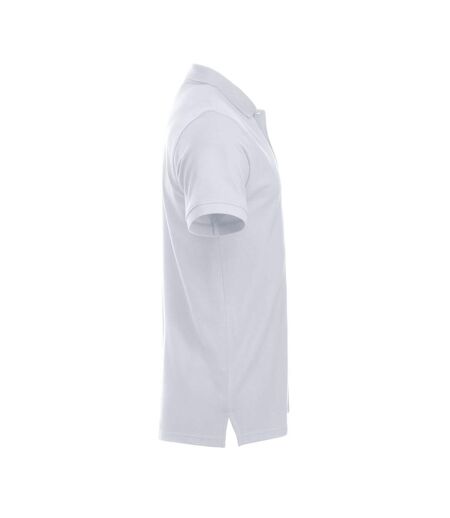 Mens Manhattan Polo Shirt White Clique