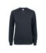 Clique Womens/Ladies Premium Round Neck Sweatshirt (Black)