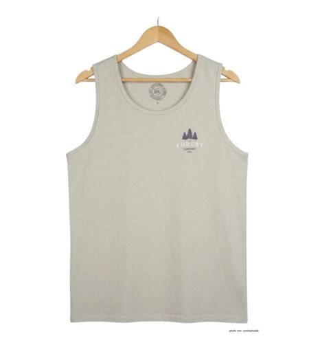 Débardeur homme Challenger SLAVE beige — Confort pur coton respirant
