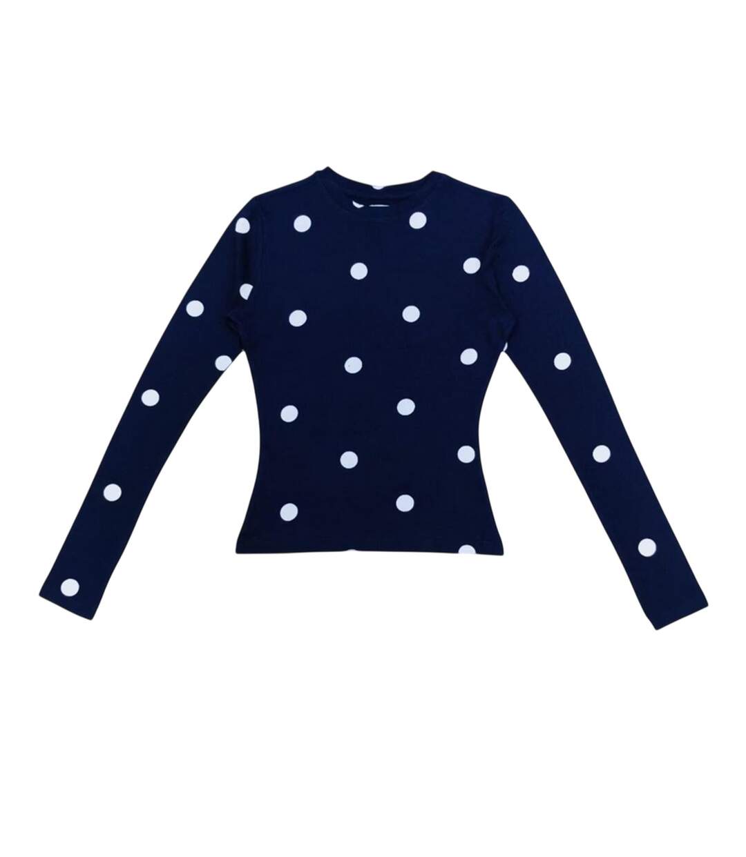 Ensemble De Pyjama Long Motif/style À Pois Femme Bleu Marine Linea-2