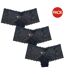 Pack Of 3  Womens/ladies Lace Briefs  Black Be You-1