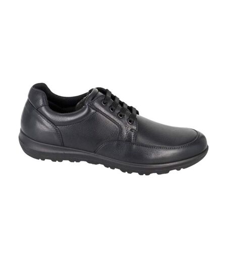 Mens leather shoes black IMAC