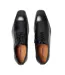 Mens Full Grain Leather Low Heel Formal Shoes Black Giorgio-4