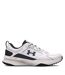 Mens Charged Edge Leather Trainers White Black Under Armour-1