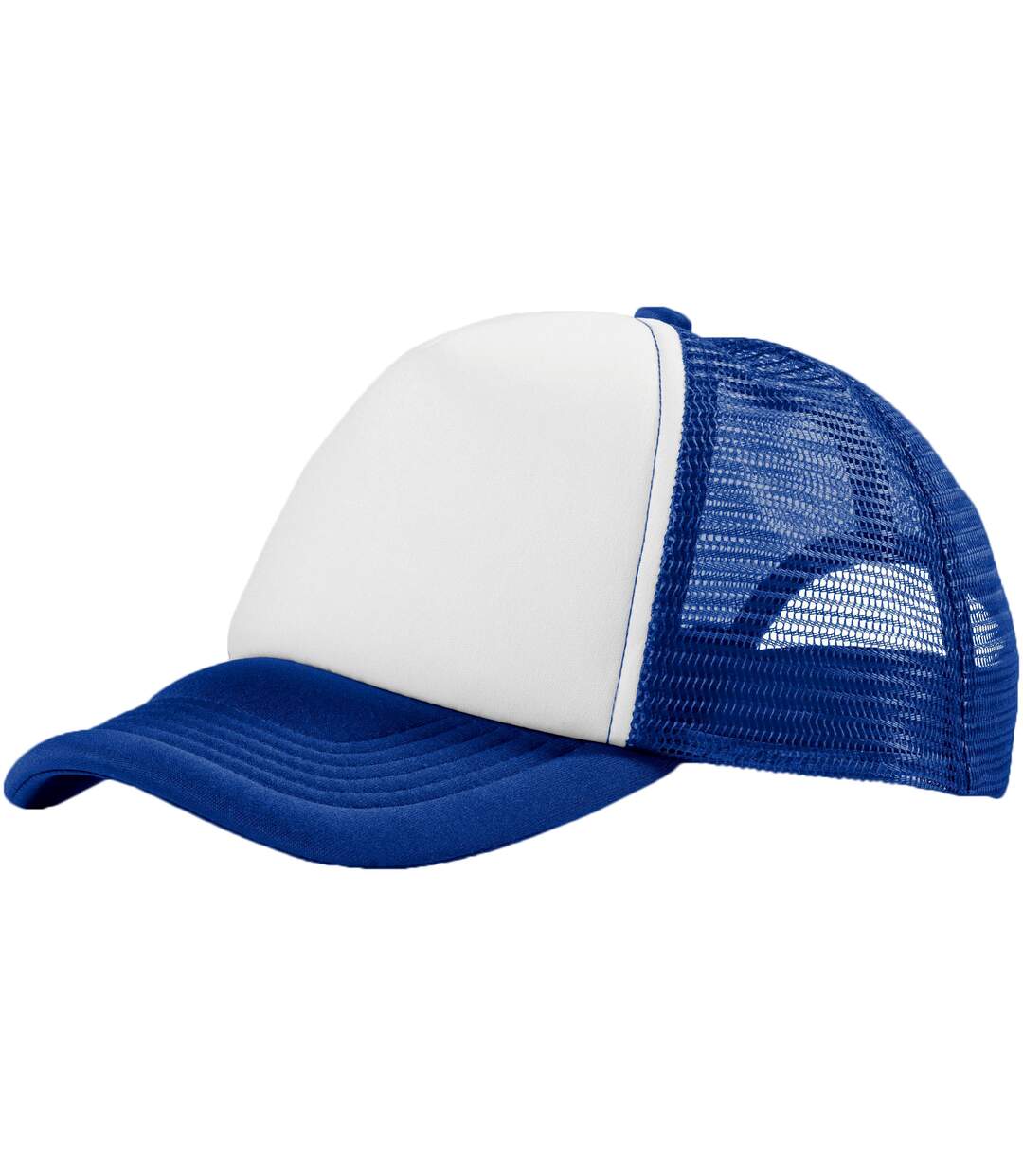 Trucker casquette 5 panels bleu roi/blanc Bullet-1