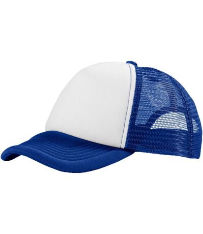 Trucker casquette 5 panels bleu roi/blanc Bullet