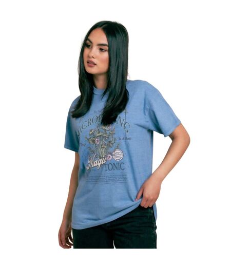 T-shirt Motif/style Lettrage Magic Femme Bleu Délavé Daisy Street