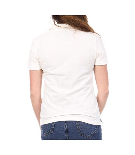 Polo blanc femme le coq sportif marshmallow