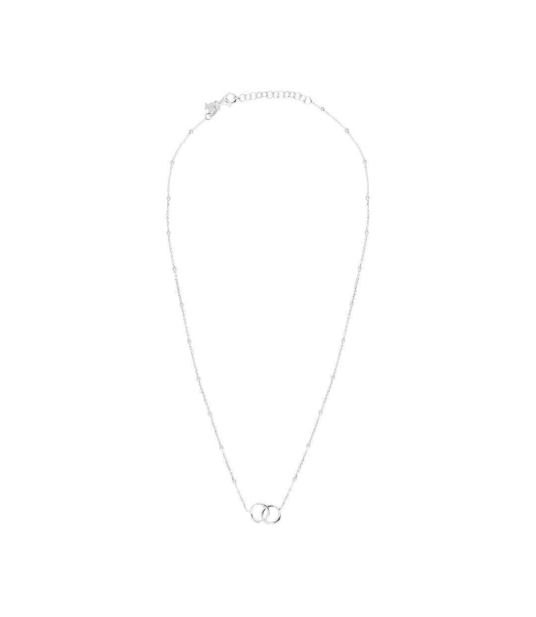 Collier argenté anneaux clio blue co4008 - taille unique-1