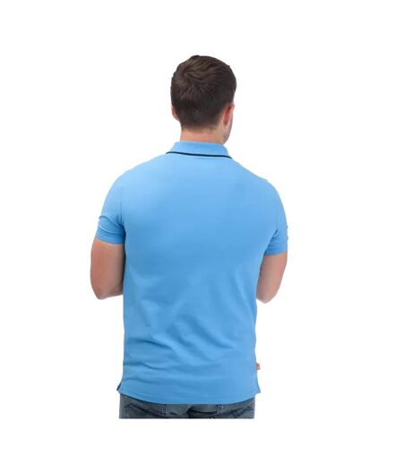 Polo manches courtes adulte bleu Timberland