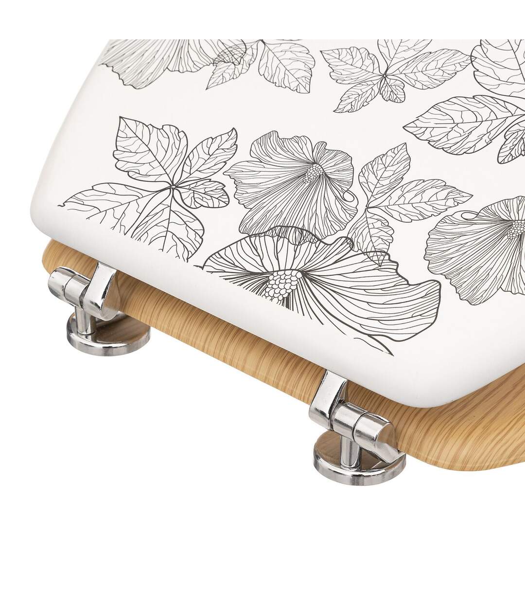 Abattant WC BlackFlora en bois et Zinc-2