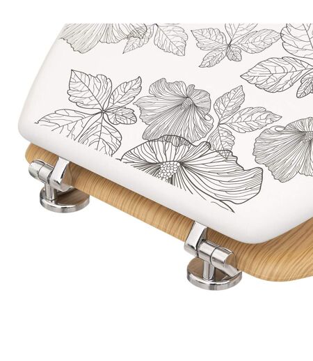Abattant WC BlackFlora en bois et Zinc