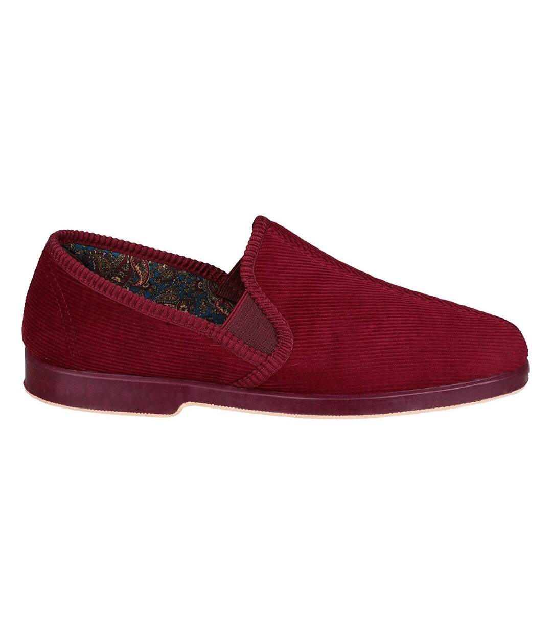 Pantoufles exeter homme rouge foncée GBS