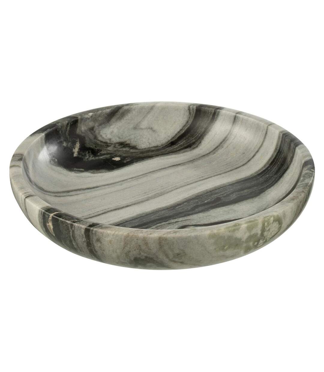 Coupelle Déco en Marbre Courchevel 35cm Gris Clair-1