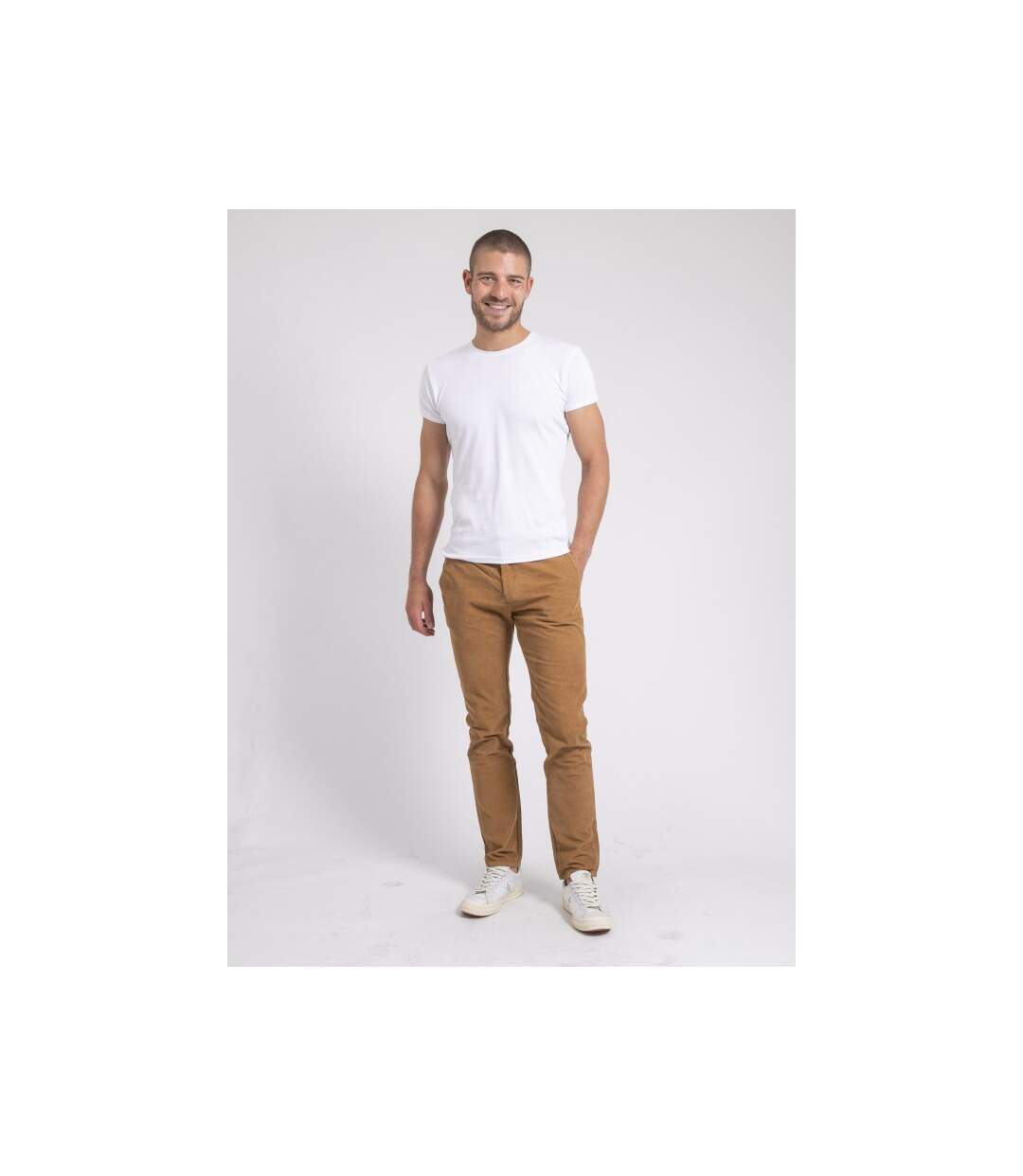 Pantalon chino pur coton velours côtelé VARENNES-4