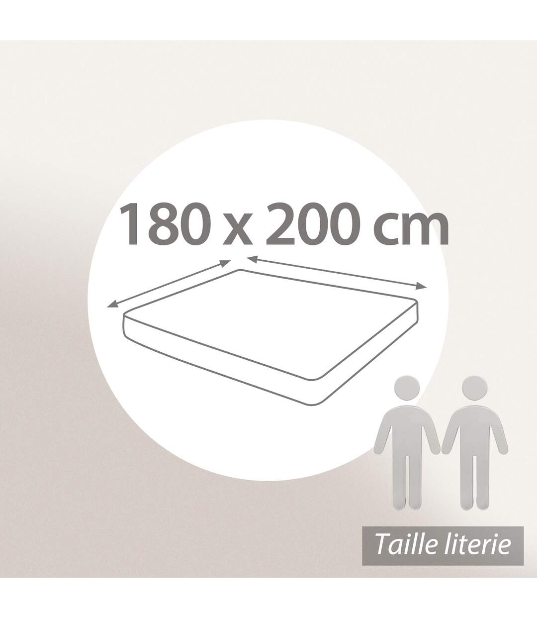 Drap housse imprimé coton TALISMAN Bonnet de 40 cm