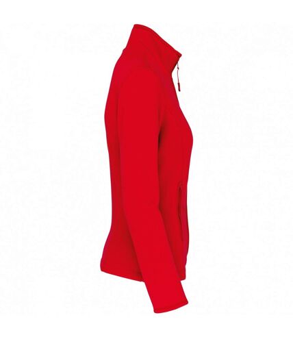 Womens/ladies maureen microfleece jacket red Kariban